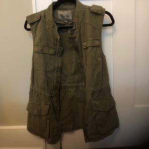 Cargo Military Green Utility Vest Small